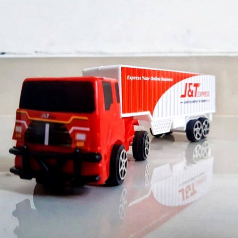 Mainan Set Truk Kontainer isi 3 - Diecast Miniatur Mobil Mobilan Box Anak Laki Cowok