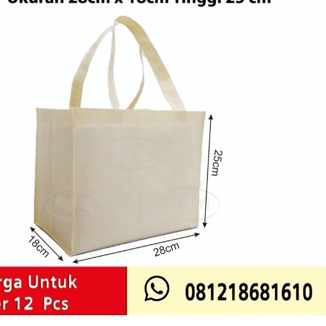 

Ready Banyak Tas Spunbond Kotak Ukuran 28x18x25 (Tas Jahit) FG5***