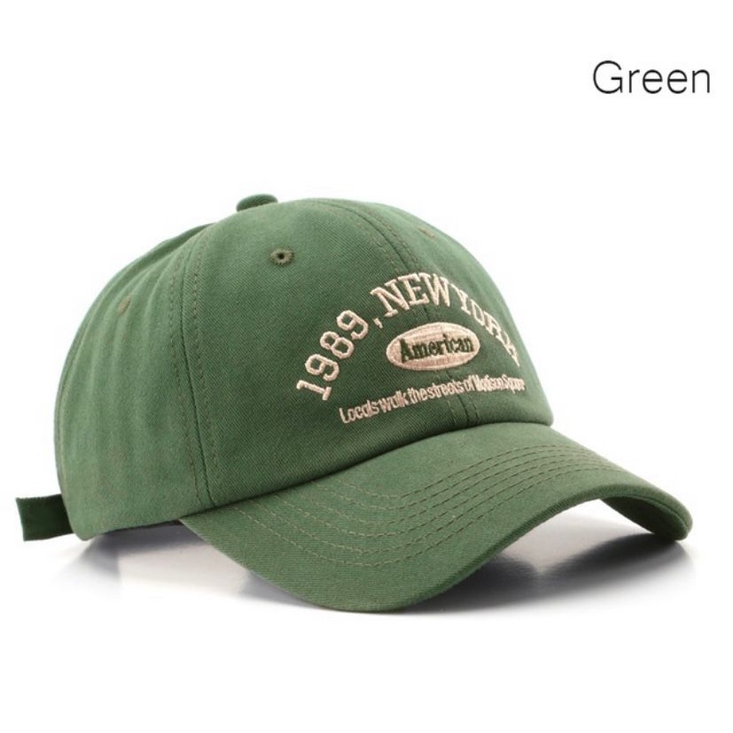 COD//Unisex Pria Wanita// Hat Soft Material Bordir 1989 New York