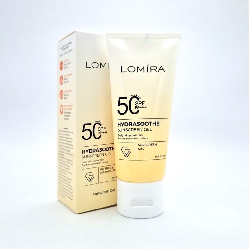 LOMIRA SUNSCREEN GEL SPF 50 PA+++ 50ML TABIR SURYA WAJAH