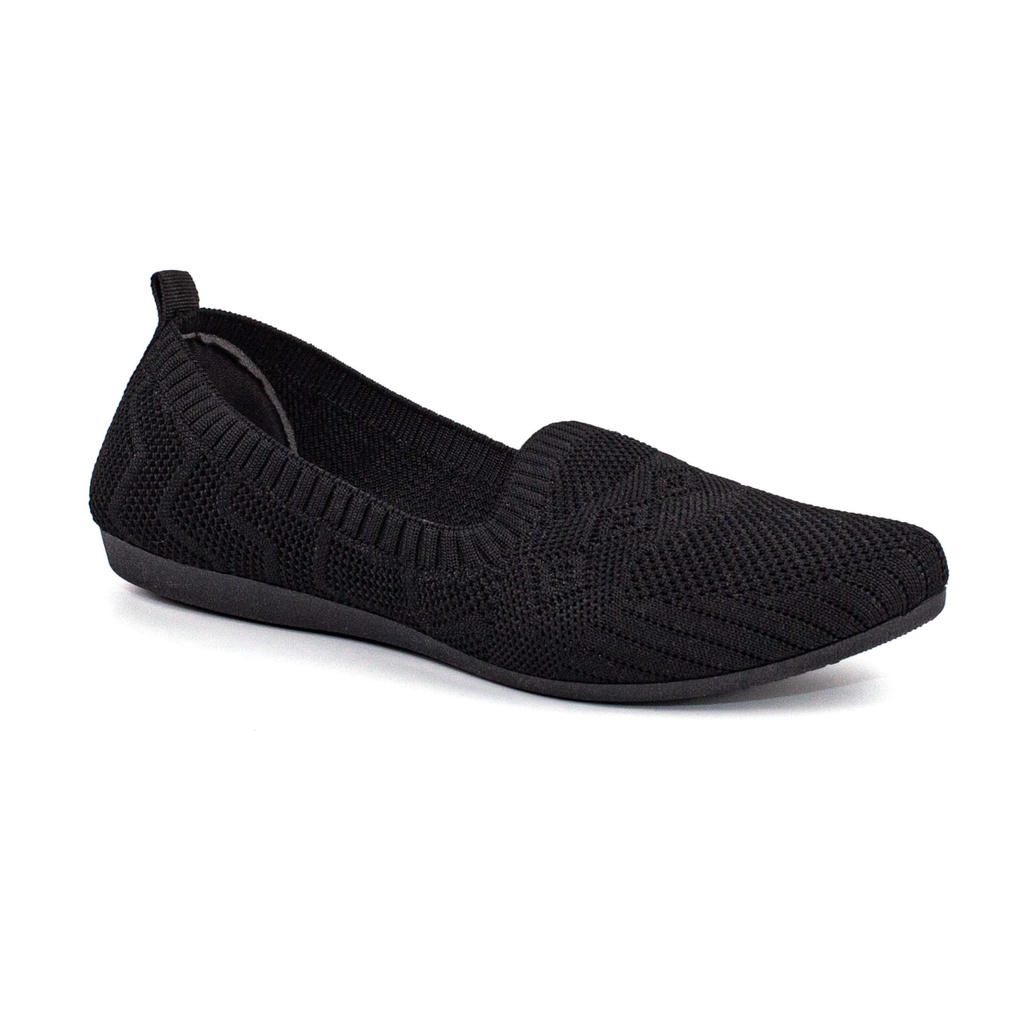 Sepatu Flatshoes Kain Wanita Merk Col Original Imp Rajut Nyaman &amp; Elegan