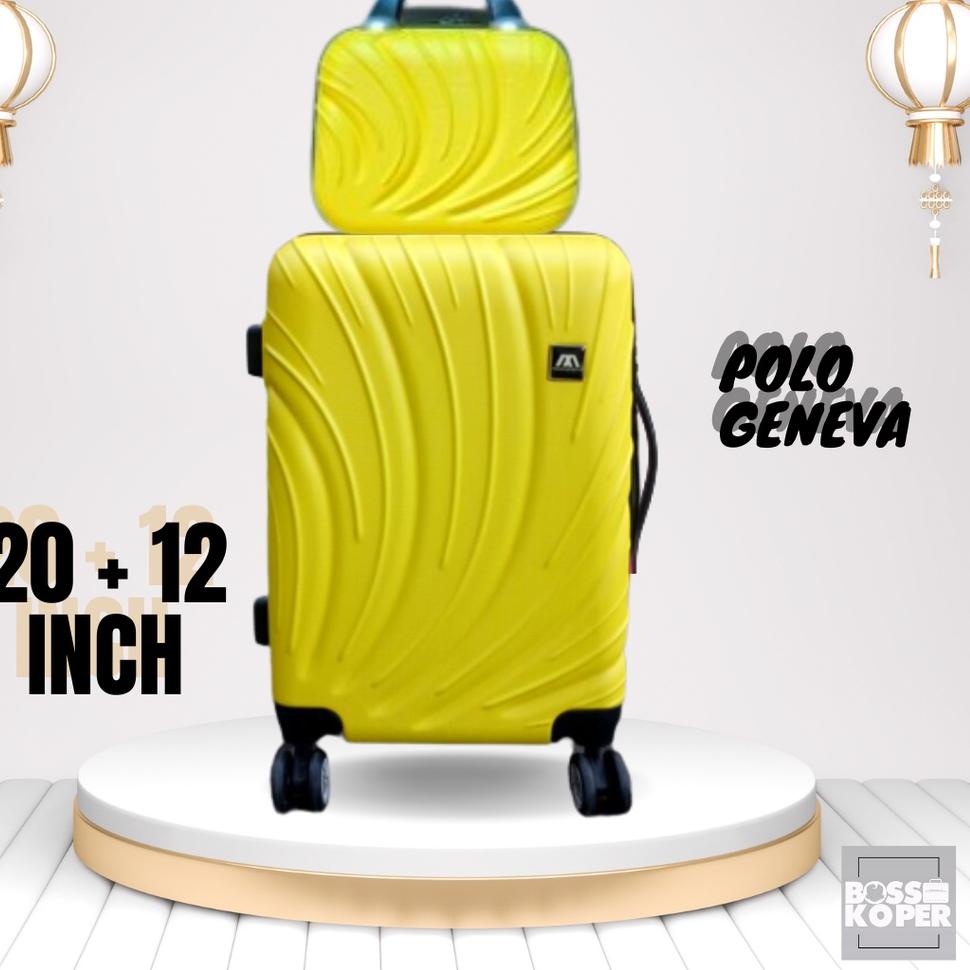 LBU.10De22н ◦ Koper 20 inch Polo Geneva 027 ukuran kabin -cabin-fiber-polo-travel-murah-mini-tas kop