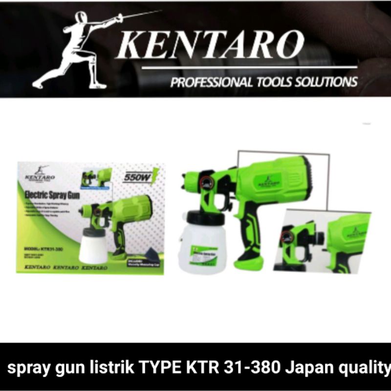 SPRAY GUN LISTRIK KTR31-380 / SEMPROTAN CAT HEAVY DUTY  KENTARO JAPAN QUALITY