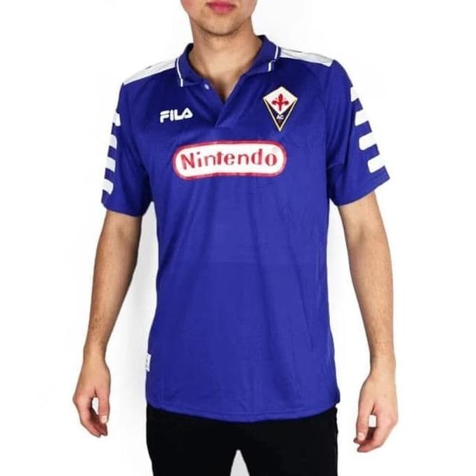 Jersey Bola RETRO FiORENTiNA HOME 98/99 Grade Ori Futsal 1998 1999