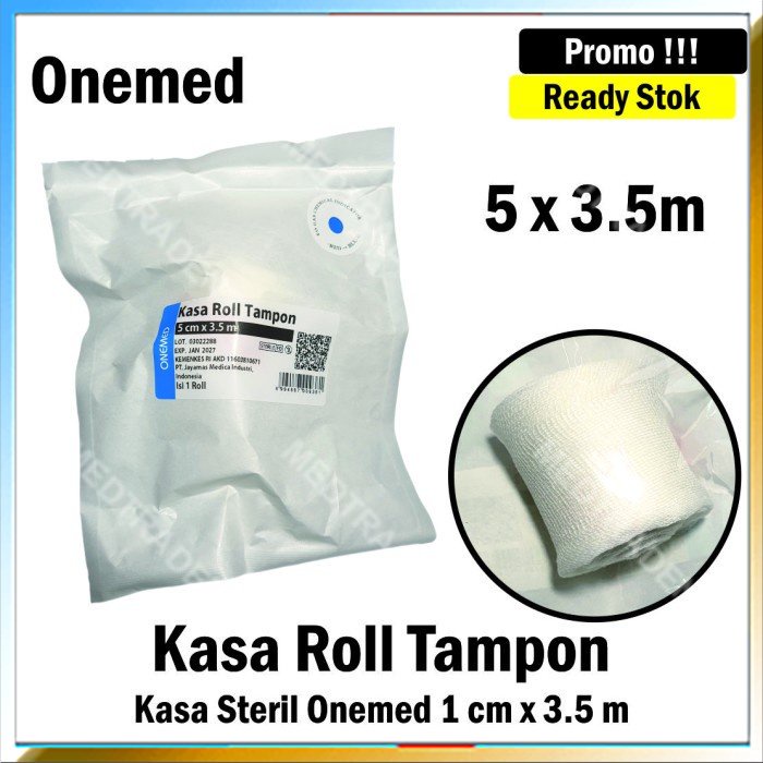 Kasa Roll Tampon Kasa Steril Onemed 5 cm x 3.5 m
