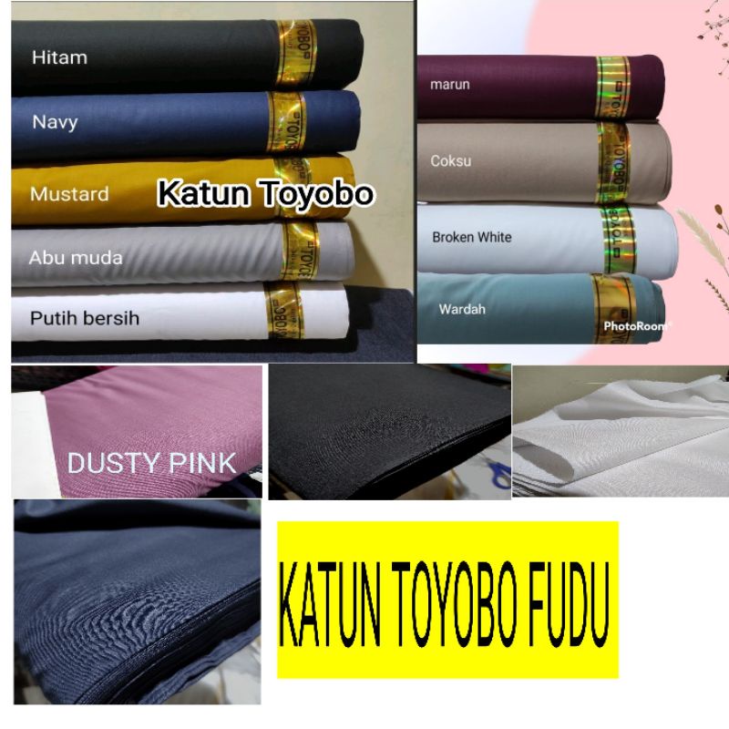Kain Katun TOYOBO FODU Halus Eceran Per 0,5 Meter