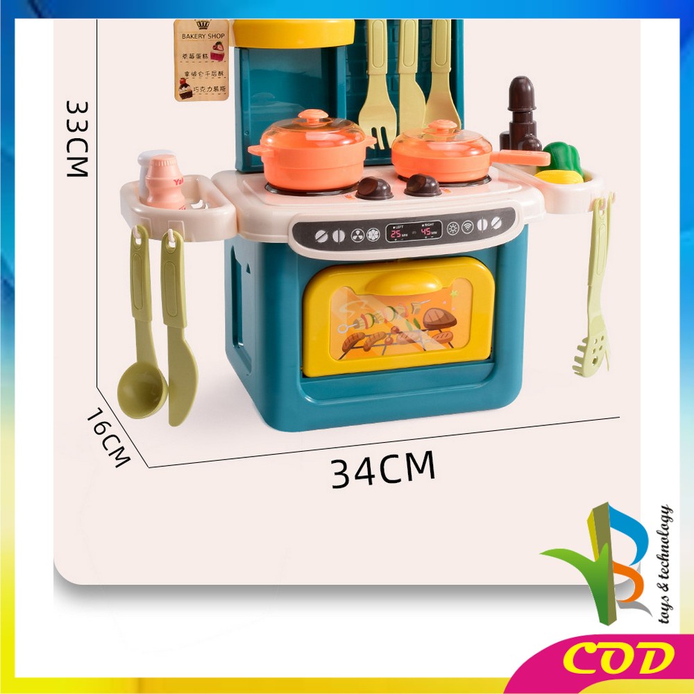 RB-M260 Mainan Anak Kitchen Set Mini Isi 36PCS Mainan Anak Perempuan Masak Masakan Lengkap Kitchenware 8038