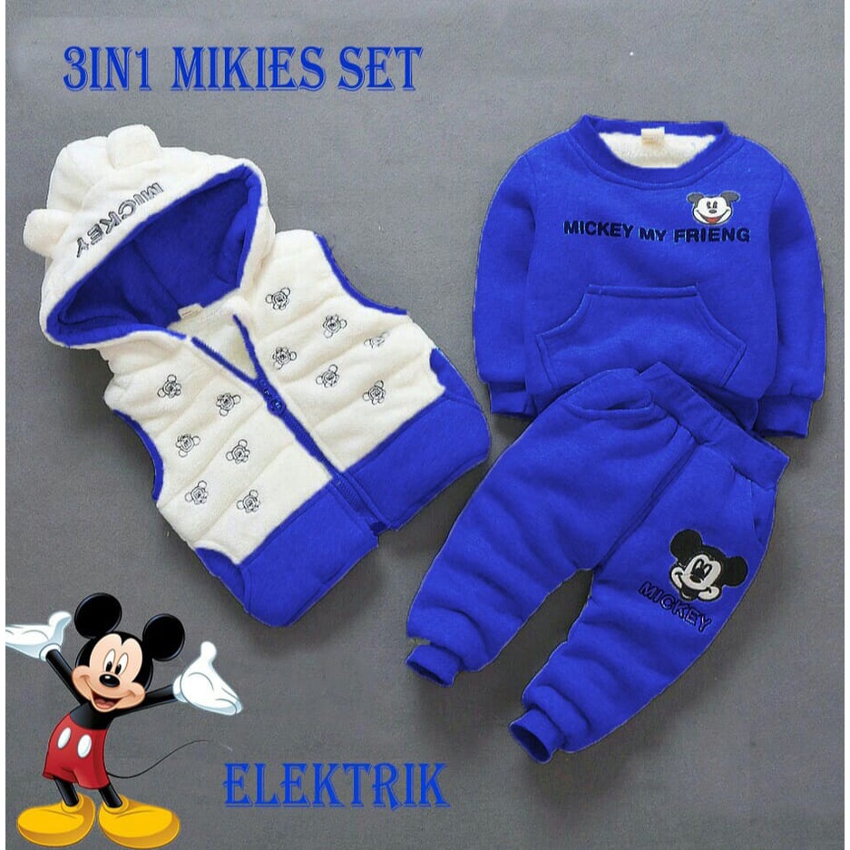 MGC 3IN MIKIES SET RO SETELAN ANAK PEREMPUAN BABYTERY MUDA ASLI IMPORT !!