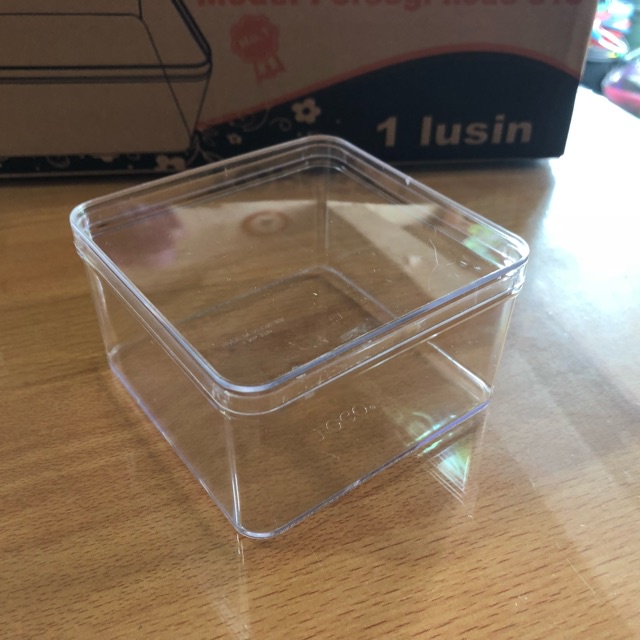 FJS - 1 LUSIN TOPLES NASTAR PERSEGI BAHAN MIKA 250 GRAM / TOPLES KUE KERING