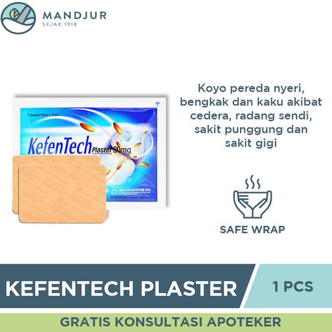 [BISA COD] Kefentech Plaster 30 Mg - Koyo Pereda Nyeri Bengkak Keseleo Rematik