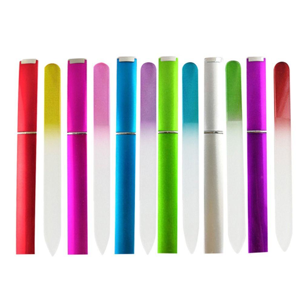 Solighter 5PCs Kikir Kuku Tahan Lama Dengan Case Device Tool Buffer Files