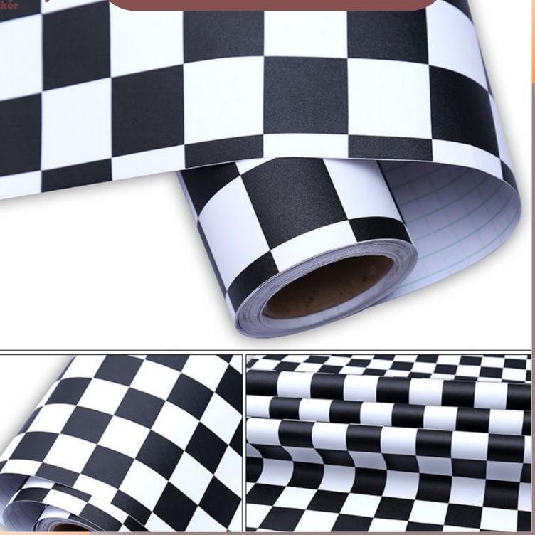 X6T8 Stiker Lantai Kamar Mandi Tahan Air PVC Walpaper Dinding Dekorasi Kamar Mandi Self-Adhesive 2 M