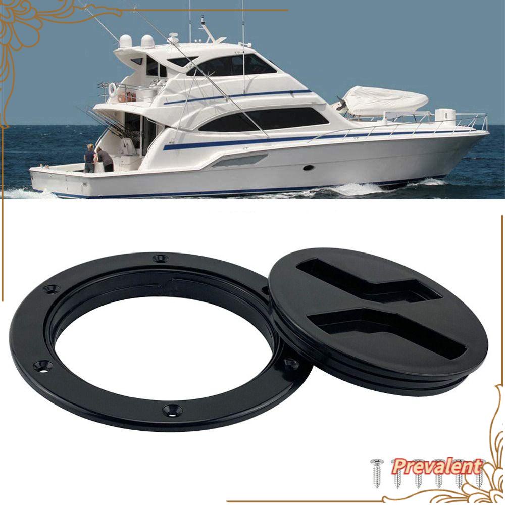 Preva Deck Cover Tutup Aksesoris Putih Hitam Akses Tetas Kapal Bulat 5inch