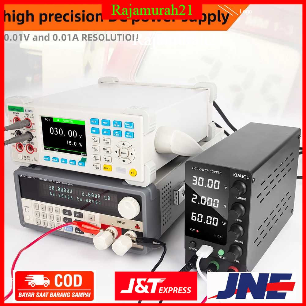 KUAIQU Adjustable DC Power Supply 30V 10A - SPS-C3010 - Black