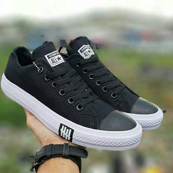 SEPATU SNEAKERS ORIGINAL PRIA WANITA CONVERS ALL STAR PETIR PREMIUM HITAM PUTIH PENDEK SEPATU SEKOLA