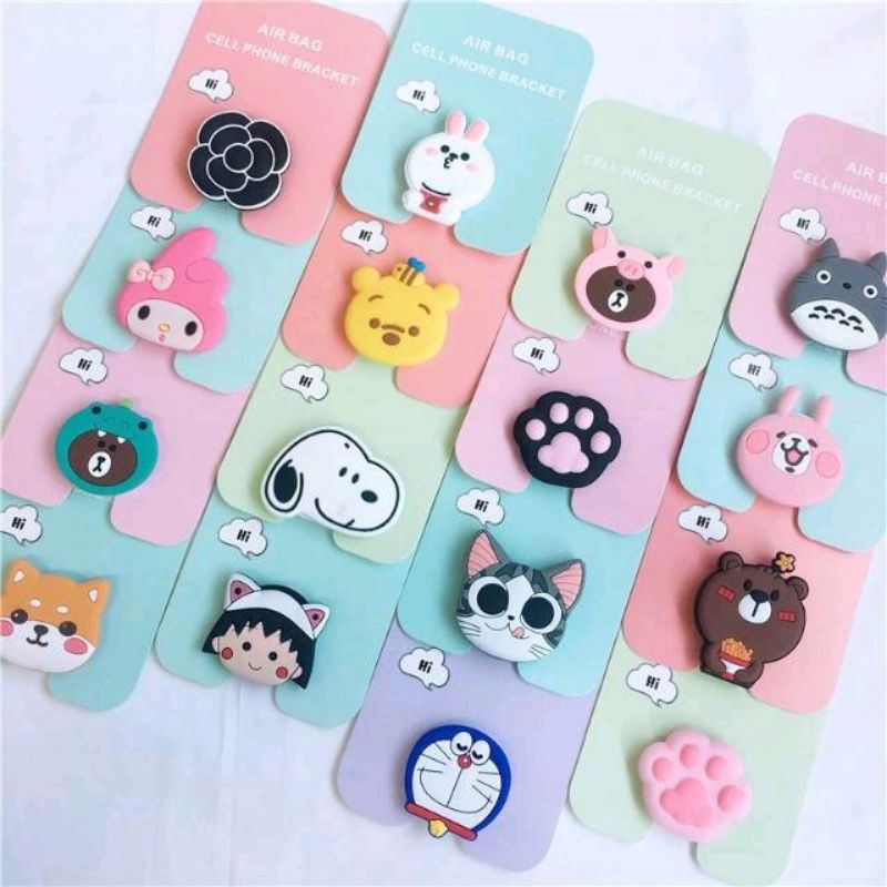 Pop Socket Hp 3D Karakter Cartoon/ Pop Socket 3d