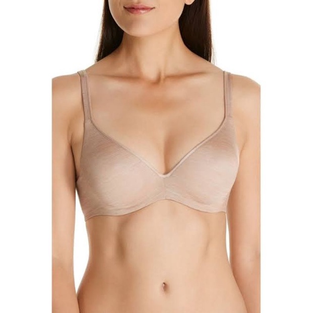 Bra Wanita Kawat Berlei Polos Full Coverage Busa Normal Warna Nude 38E 40E 42E - Y250N