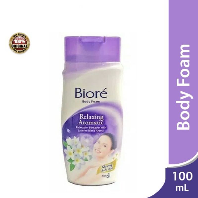 BIORE Body Foam Relaxing Aromatic Jasmine 100ml botol bottle Moisture Care Sabun Mandi Silky Touch S