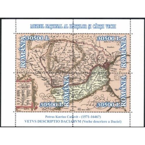

✨NEW✨ - PERANGKO ROMANIA 2003 - MUSEUM NATIONAL - MAPS - SS - MINT