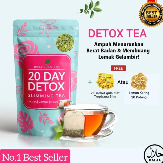 

[BISA COD] Teh Diet Pelangsing PELUNTUR LEMAK HERBAL ALAMI/DETOX TEA