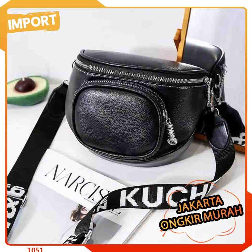 JAKARTA A 3991 / D 1051 / B 2586 / C 132 / E 7198 / G 1003 WAIST BAG IMPORT WANITA MODIS BRANDED