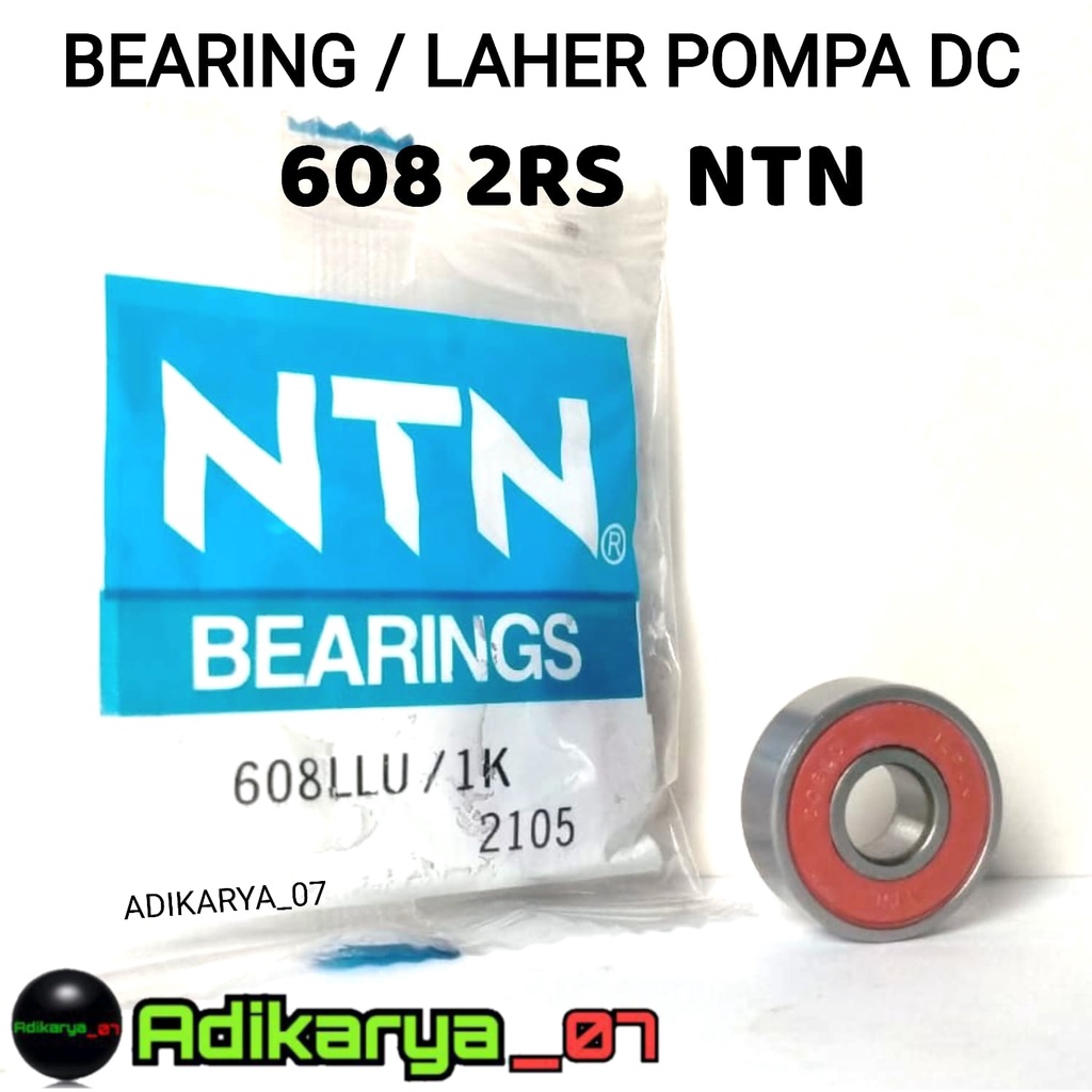 Bearing mesin pompa DC bearing 608 2RS laher 608 2RS