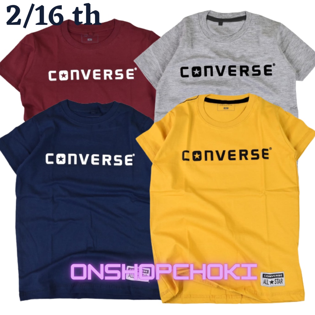 kaos anak premium distro anak UNISEX LOGO CONVSE 2 sampaii 16 tahun / baju anak / baju kaos anak