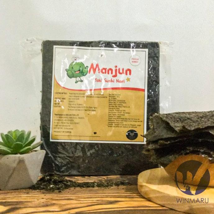 

Sushi Nori Manjun Seaweed Rumput Laut 50 Sheets/Lembar