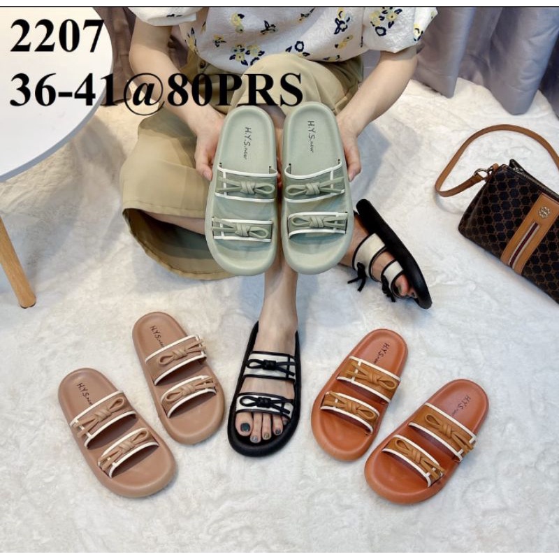Sandal wanita Sandal karet jelly import Kekinian Remaja wanita dewasa Jepit Selop Santai Harian