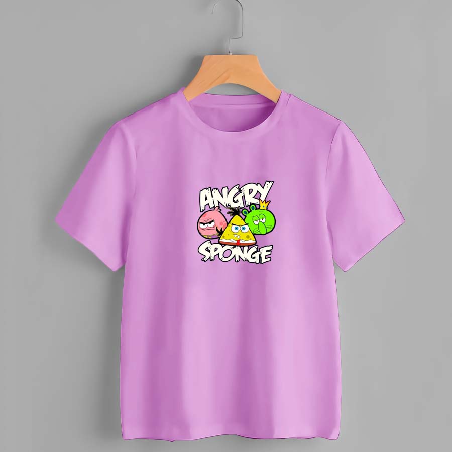 Baju Kaos Distro Anak Laki Laki Umur 1-10 Tahun - Baju Kaos Distro anak KARAKTER ANGRY SPONGE