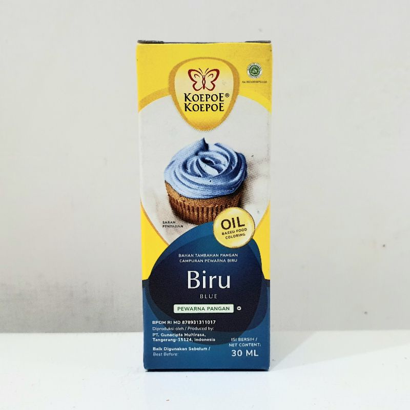 Koepoe Koepoe Pewarna Makanan Oil Base Biru 30ml