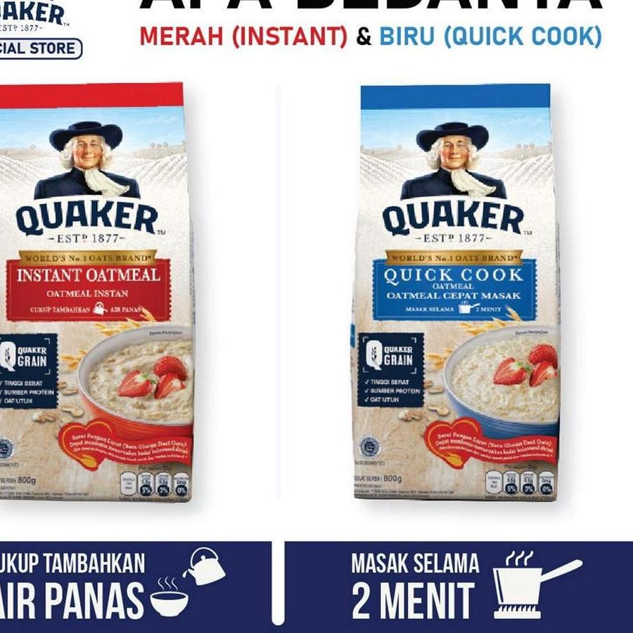 

↑ Quaker Instant Oatmeal 1200 gr - Twin Pack ☎