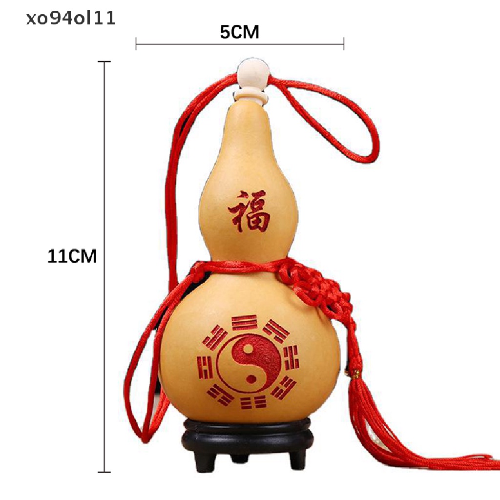 Xo 10-12 cm Labu Kerajinan Alami Kreatif Mengukir Pola Hiasan Gantung Feng Shui Tai Chi Yin Yang Buatan Tangan Feng Shui Hadiah Pindah Rumah Home Decor Props OL