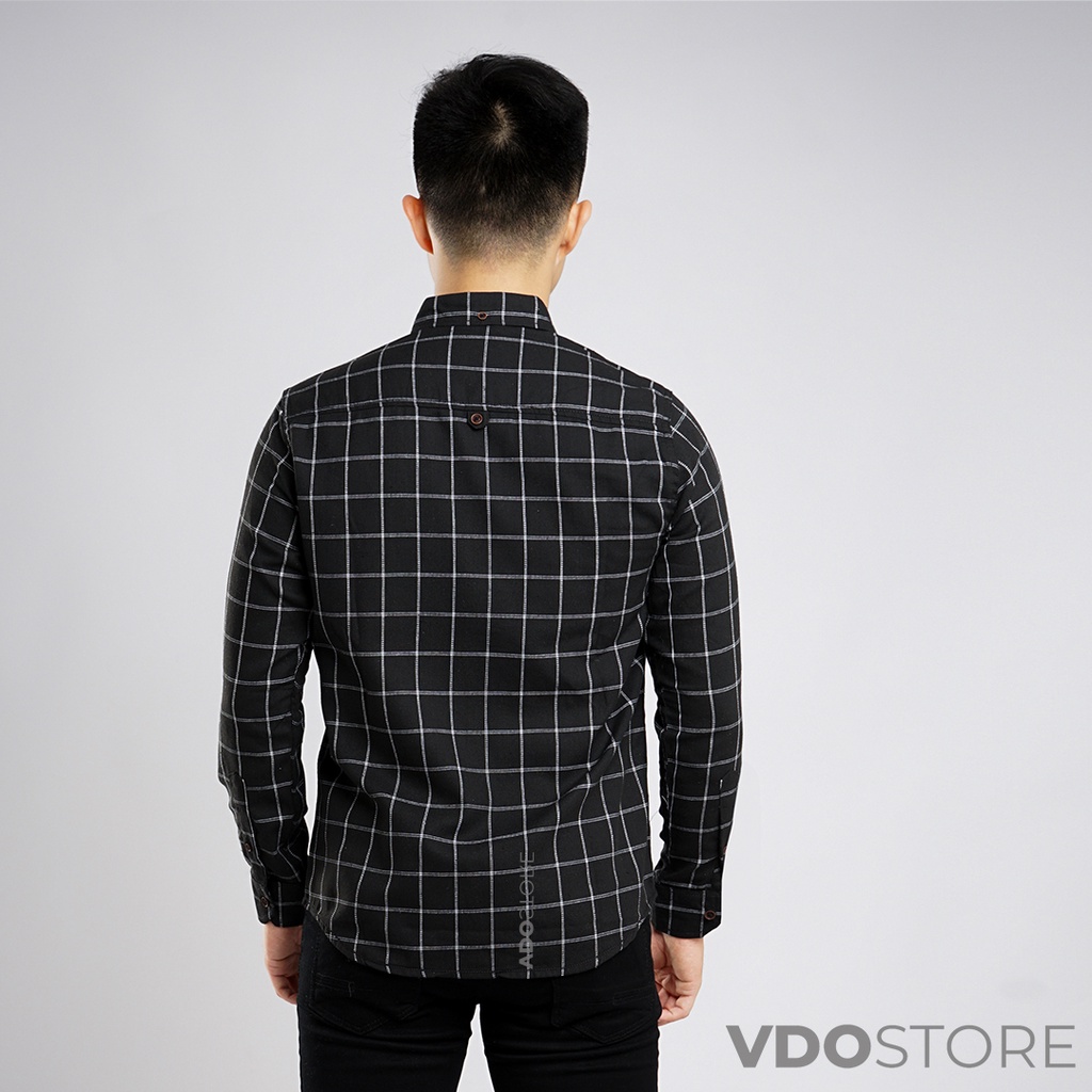 KEMEJA FLANEL PRIA 29 BLACK WHITEY - M L XL - KEMEJA LENGAN PANJANG VDOSTORE DEWASA BAJU FLANNEL TANGAN PANJANG HITAM NAVY ABU MOTIF KEMEJA COWOK MURAH DEWASA SANTAI TEBAL KUALITAS IMPORT BAJU CATUR PANEL FANEL