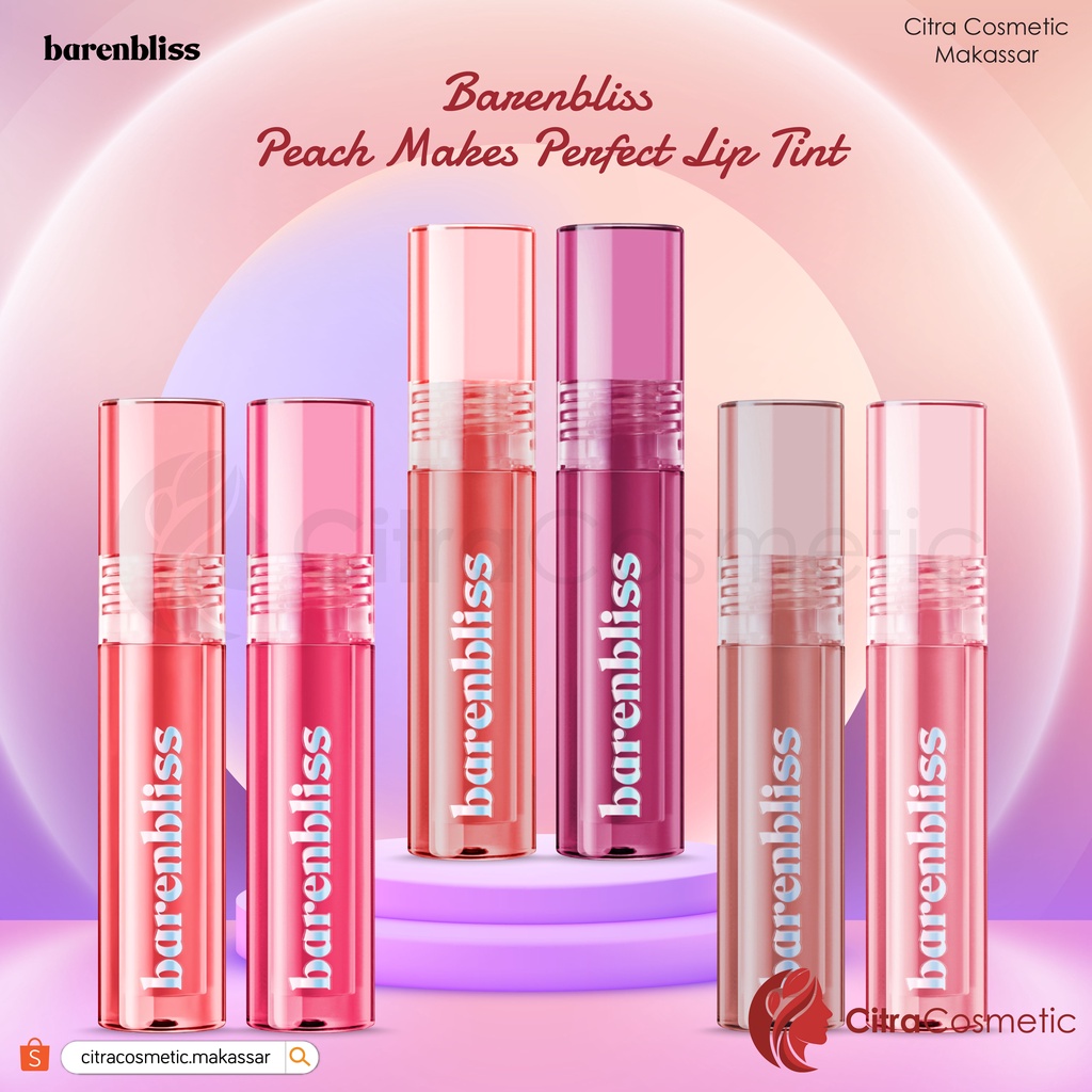 Barenbliss Peach Makes Perfect Lip Tint Korea Lip Gloss Series