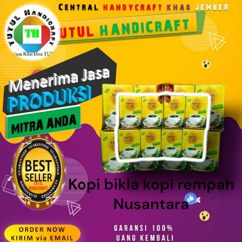 

KOPI BIKLA KOPI Kopi Khas Jember PAKET 8 PCS BOX 20 SACHET