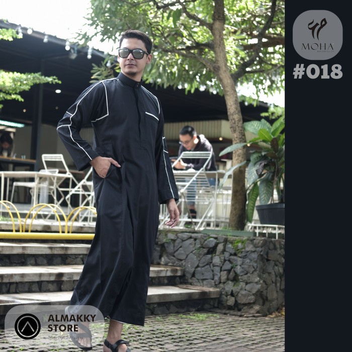 {FamilyStore} MOHA PREMIUM THOBE 018 - Gamis Pria Jubah Premium ala Rethobe - S Murah