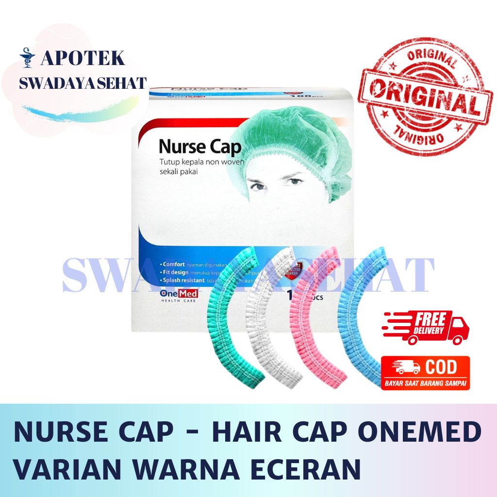 NURSE CAP ONEMED HAIR CAP Penutup Kepala Ecer Satuan Eceran