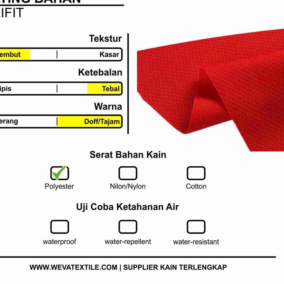 Murah Banget Bahan Kain Jersey Dryfit Milano Hitam - Kain Drifit Weva Textile