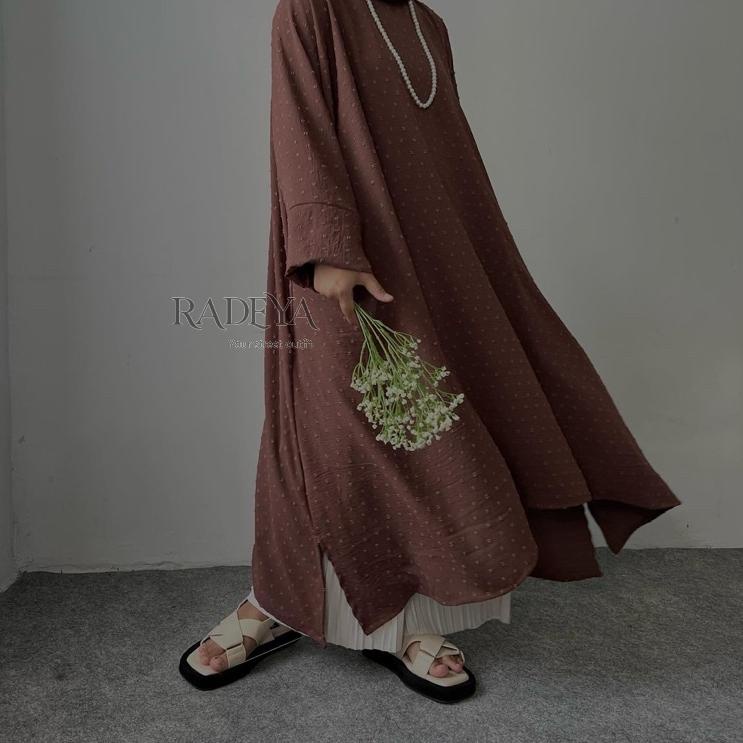 Ready Azella Midi Dress Crinkle Airflow Gamis Remaja