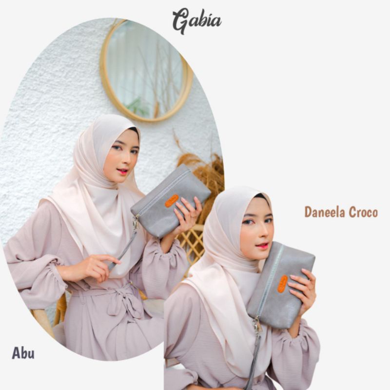 Gabia Pouch Daneela Croco Pouch Besar dan Panjang