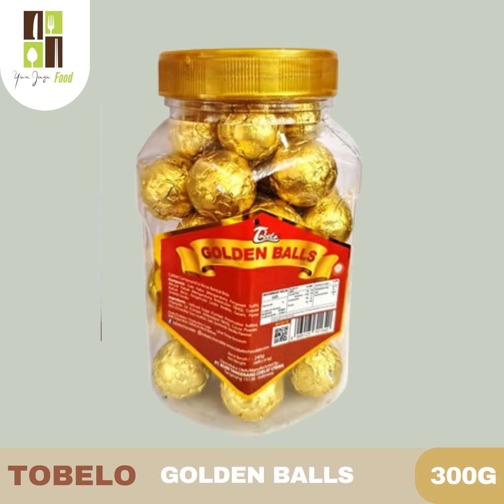 Tobelo Coklat Golden Balls/Balitos Kemasan Toples