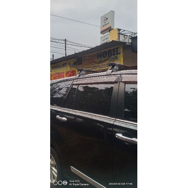 cross bar rack bagasi atas mobil model jepit body buat innova
