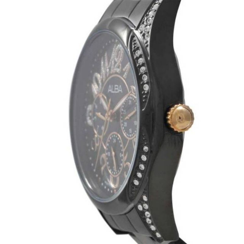 Alba ASPE93X1 Jam Tangan Wanita - Black Rosegold