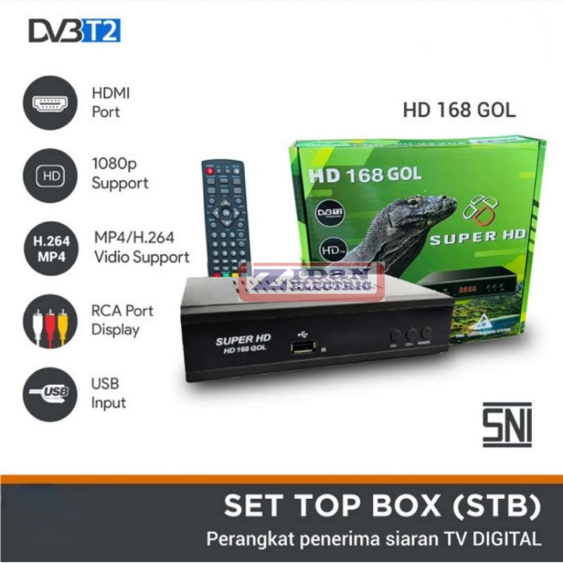 Set Top Box TV Digital DVB T2 Matrix Luby Myvo / STB Penerima Siaran TV Digital Welhome Tanaka Evercoss