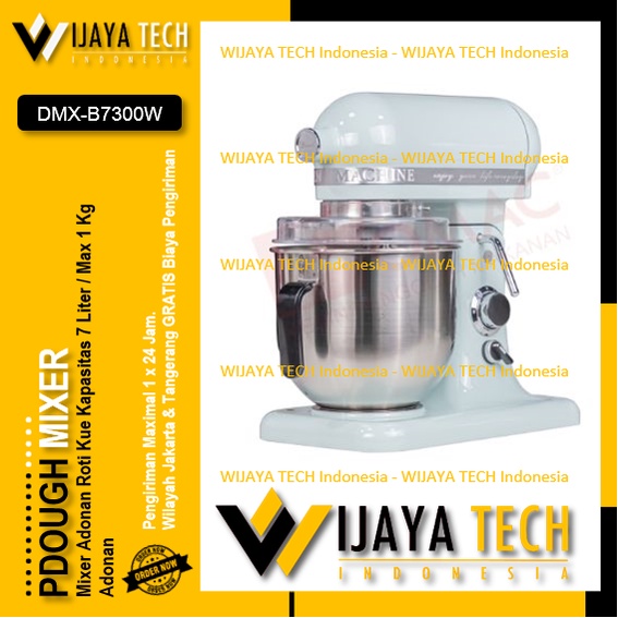 Dough Mixer FOMAC 7 Liter DMX-B7300W Mixer Kue 7L Mixer Adonan Roti Kue Cake Mixer Kocok Telur 7 L P