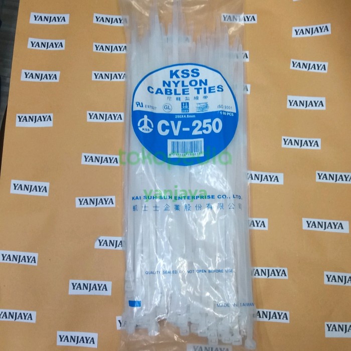 

FREE ONGKIR KSS NYLON CABLE TIES CV-250/250X4,8MM PUTIH Code 2280