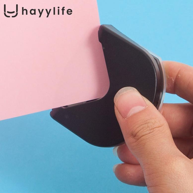 

[PRODUK CS0] HAYYLIFE Round Corner Cutter-Pemotong Kertas Pemotong Baja Kepala Manual Memotong Kertas Foto Pemotong Sudut Bulat HL-AIA616 T9Z
