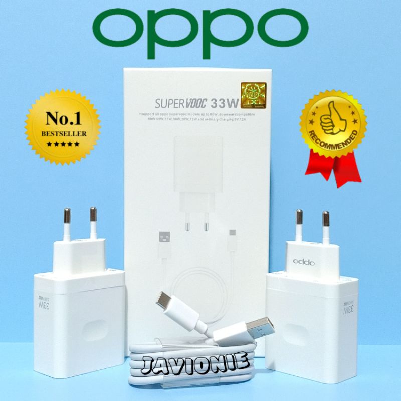 Charger Casan OPPO Super VOOC 33W Reno 7 7z 8 8z 8T A57 A74 A76 A77s A78 A95 A96 4G 5G Cas Original TYPE C 33 Watt