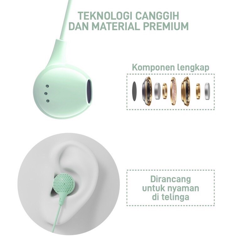 HEADSET VEGER VX2 EXTRA BASS EARPHONE WITH MIC